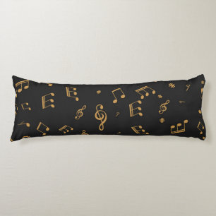 Music pattern body pillow