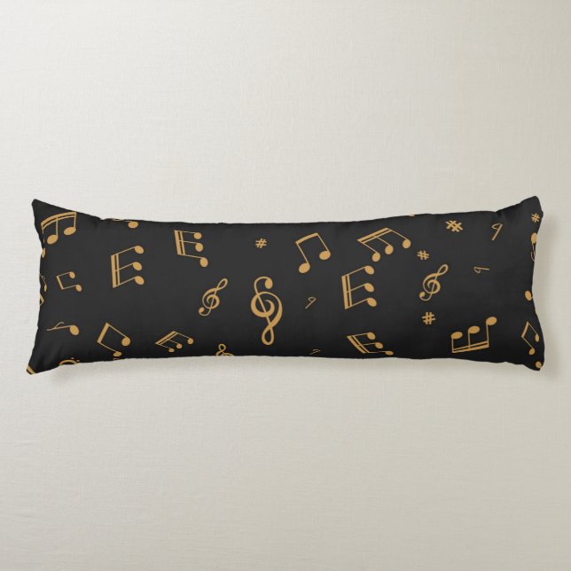 Music pattern body pillow (Front)