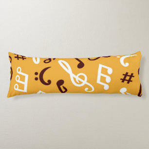 Music pattern body pillow