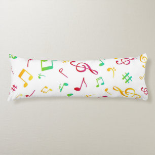 Music pattern body pillow