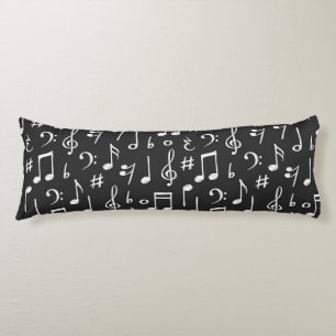 Music pattern body pillow