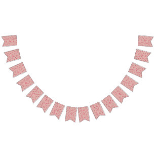 Music pattern bunting flags