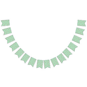 Music pattern bunting flags