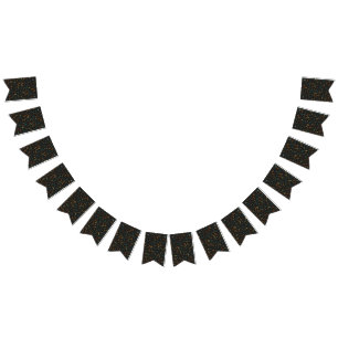 Music pattern bunting flags