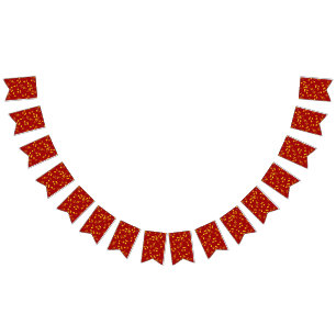 Music pattern bunting flags