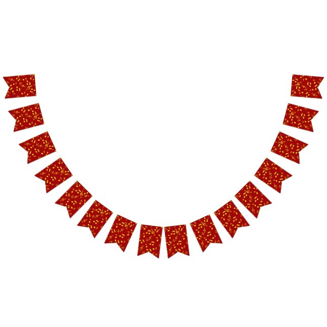 Music pattern bunting flags (All)