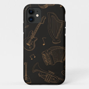 Music pattern iPhone 11 case