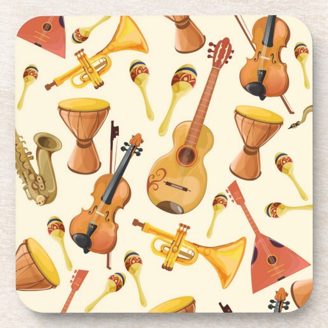 Music pattern coaster (Front)