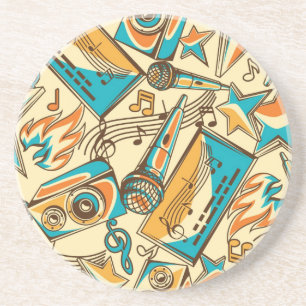 Music pattern coaster