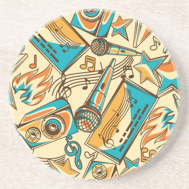 Music pattern coaster (Front)