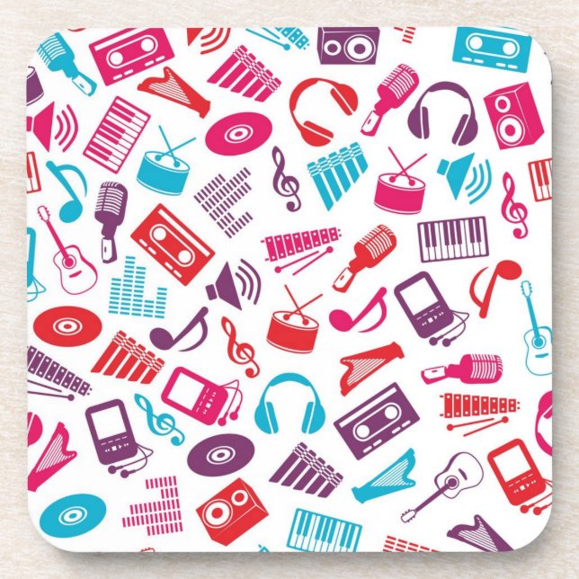 Music pattern coaster (Front)