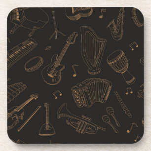 Music pattern coaster