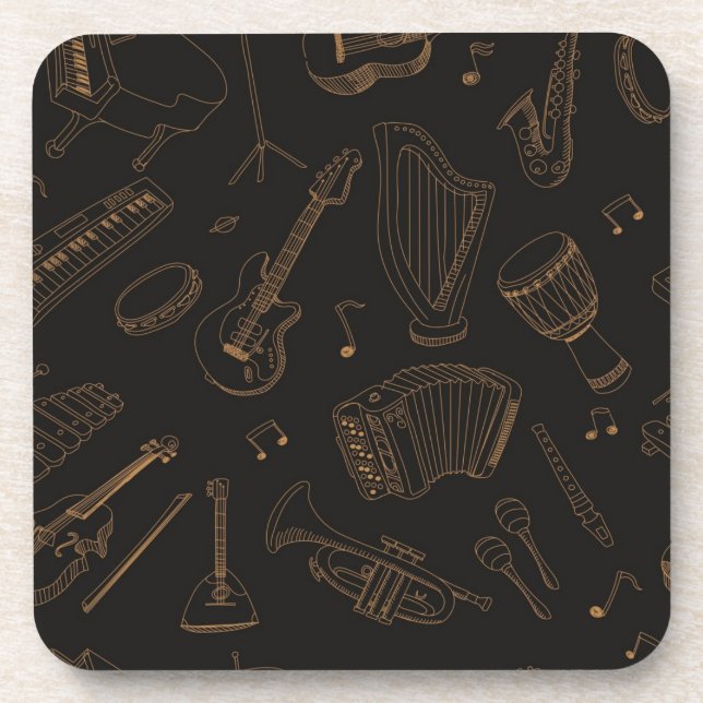 Music pattern coaster (Front)