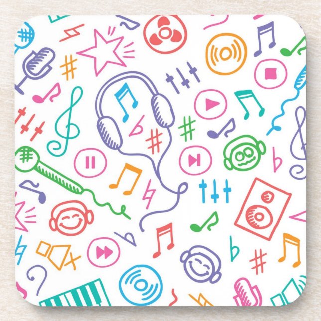 Music pattern coaster (Front)