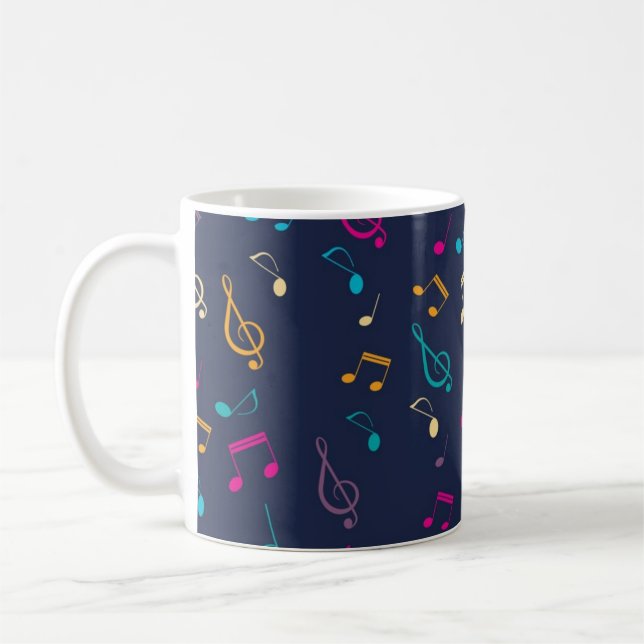 Music pattern coffee mug (Left)