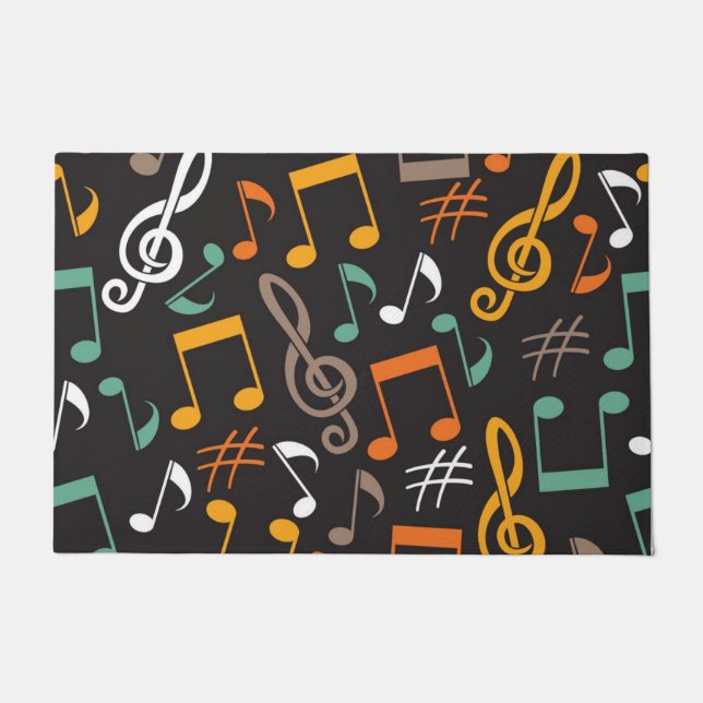 Music pattern doormat (Front)
