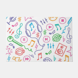 Music pattern doormat