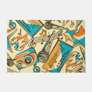 Music pattern doormat
