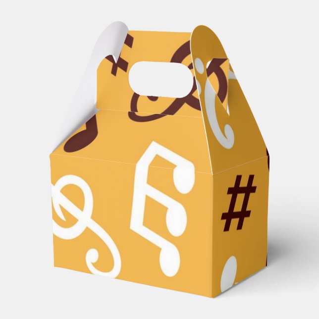 Music pattern favor box (Front Side)