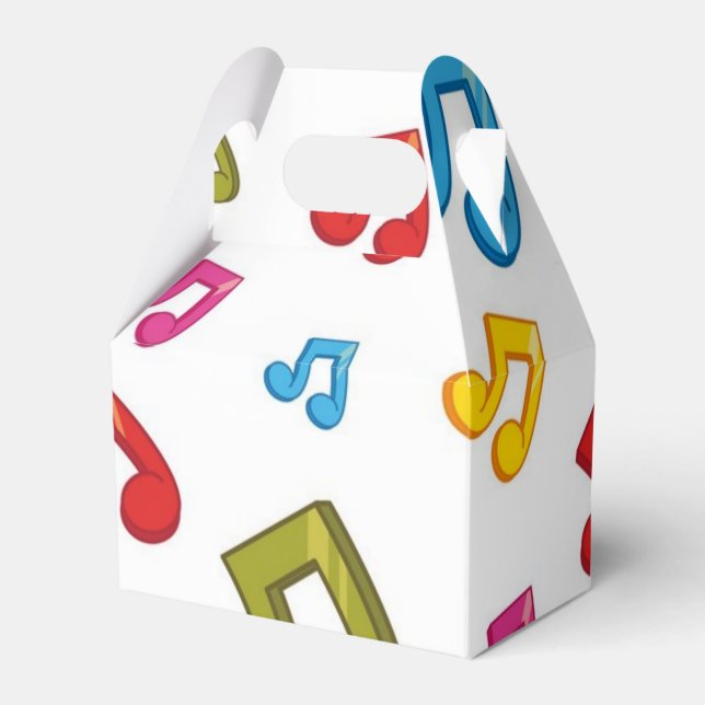 Music pattern favor box (Front Side)