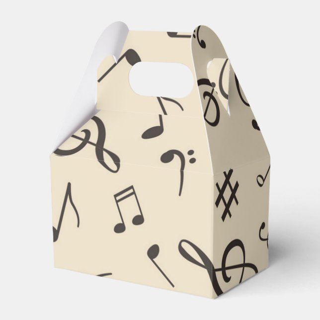 Music pattern favor box (Front Side)