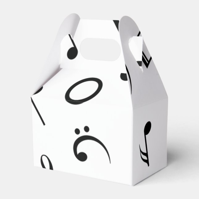 Music pattern favor box (Front Side)