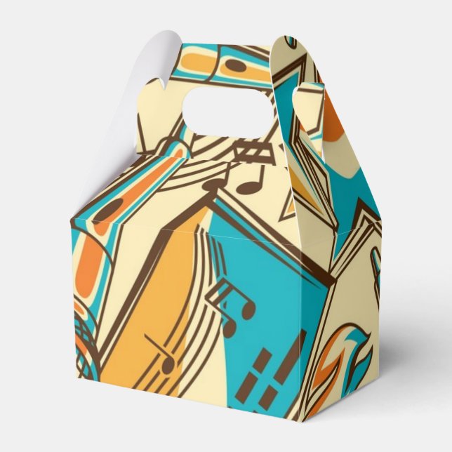 Music pattern favor box (Front Side)