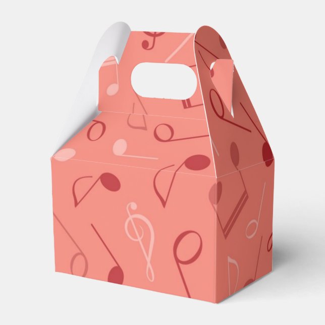 Music pattern favor box (Front Side)