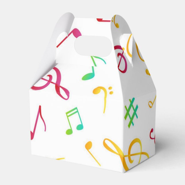 Music pattern favor box (Front Side)