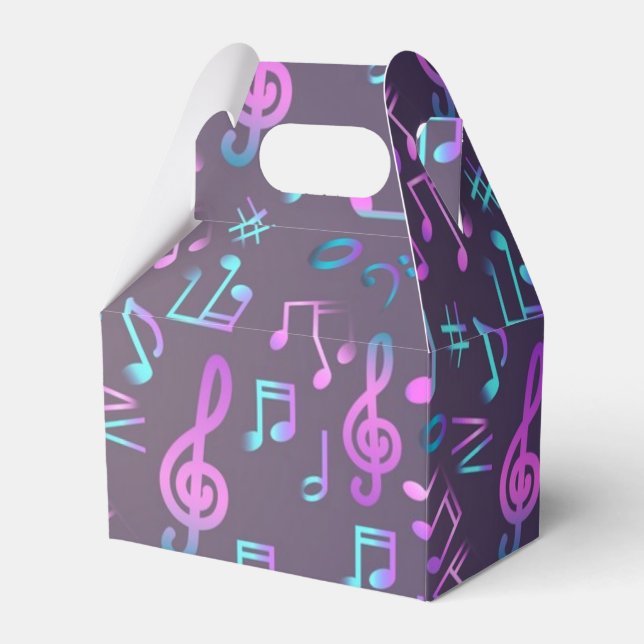 Music pattern favor box (Front Side)