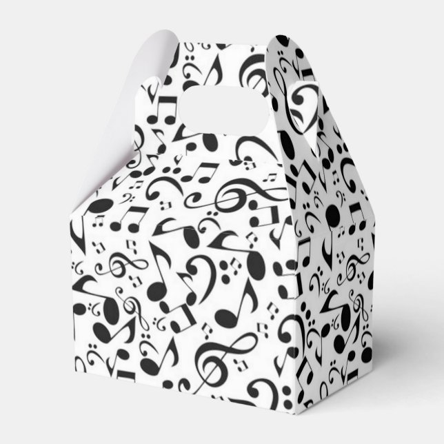 Music pattern favor box (Front Side)