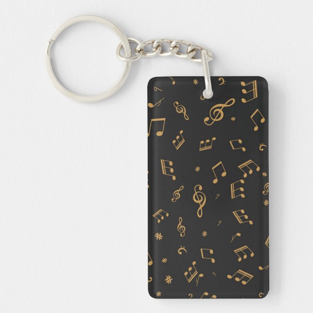 Music pattern keychain (Front)