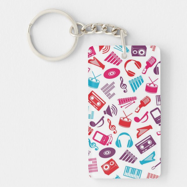 Music pattern keychain (Front)