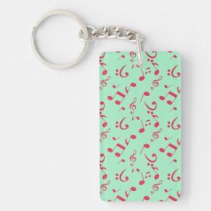 Music pattern keychain