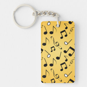 Music pattern keychain