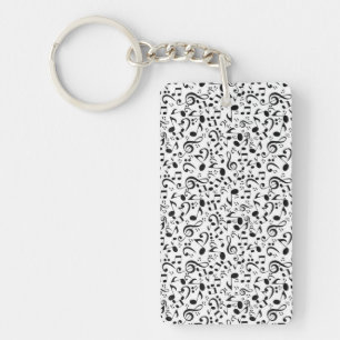 Music pattern keychain