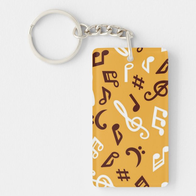 Music pattern keychain (Front)
