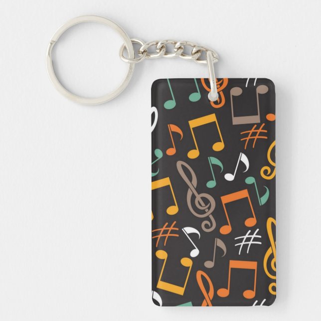 Music pattern keychain (Front)