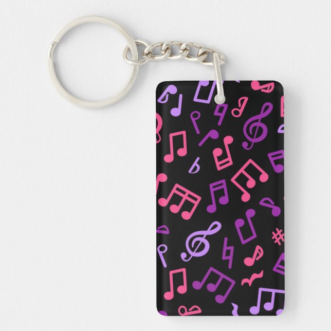 Music pattern keychain (Front)