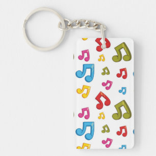 Music pattern keychain