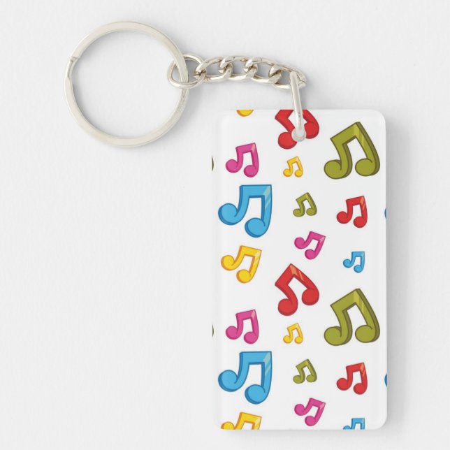 Music pattern keychain (Front)
