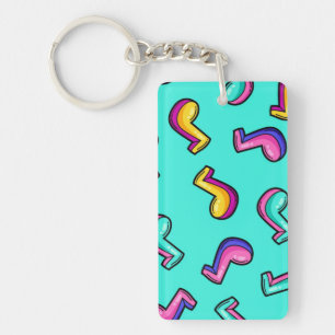 Music pattern keychain