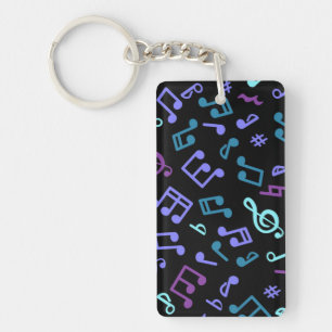 Music pattern keychain