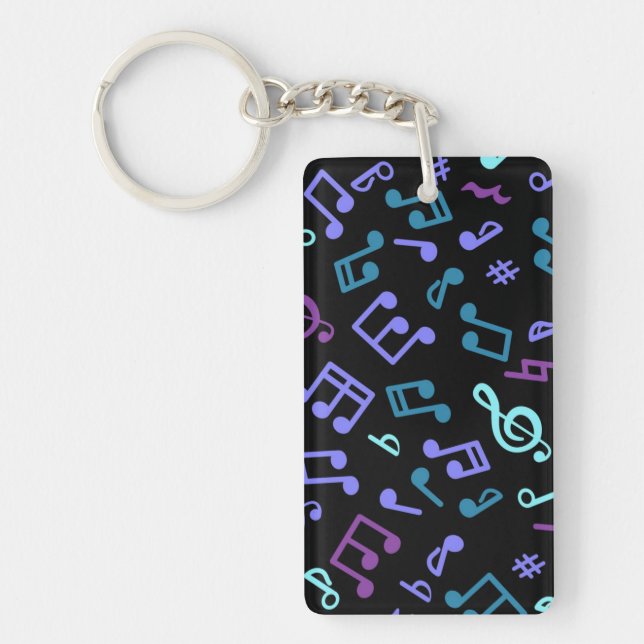 Music pattern keychain (Front)