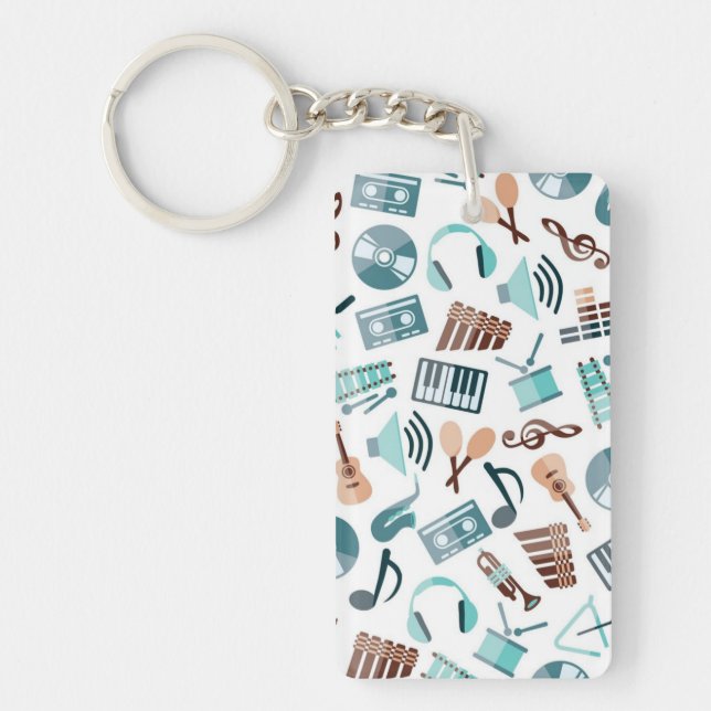 Music pattern keychain (Front)