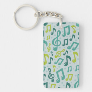Music pattern keychain