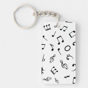 Music pattern keychain