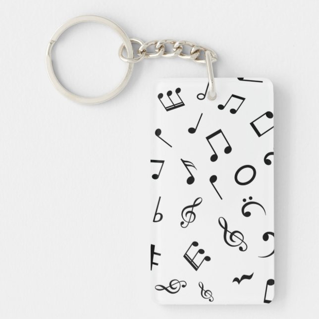 Music pattern keychain (Front)