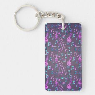 Music pattern keychain