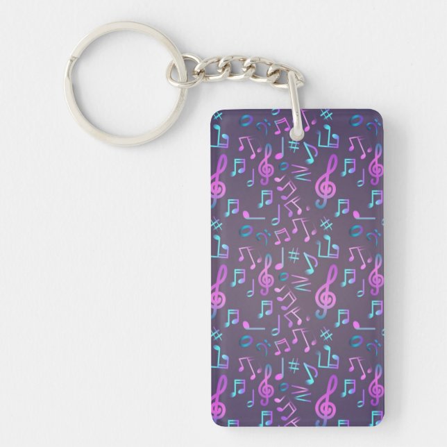 Music pattern keychain (Front)